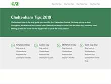 Tablet Screenshot of cheltenhamzone.com